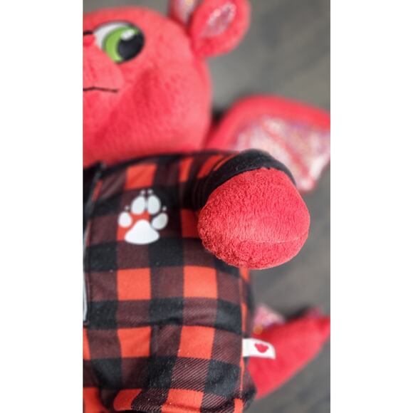 Build A Bear Workshop Red Dragon Great Wolf Lodge FLANNEL PAJAMAS 2021 - Picture 3 of 8